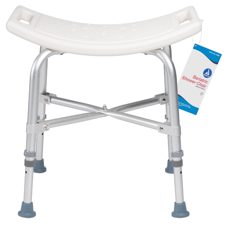 dynarex bariatric shower chair without back