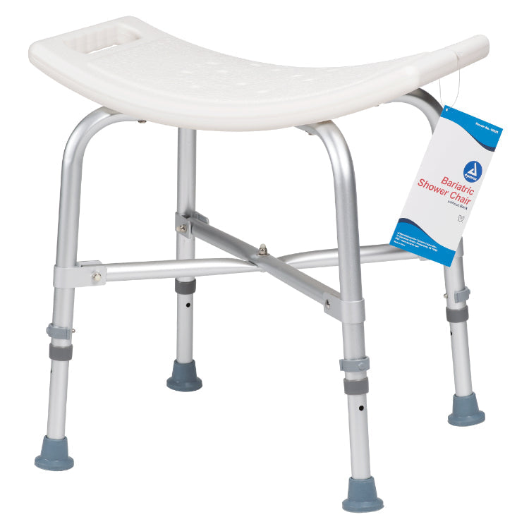 dynarex bariatric shower chair without back