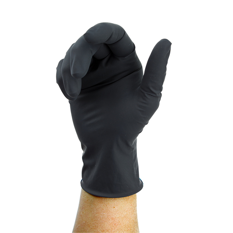 dynarex black arrow latex exam gloves powder free