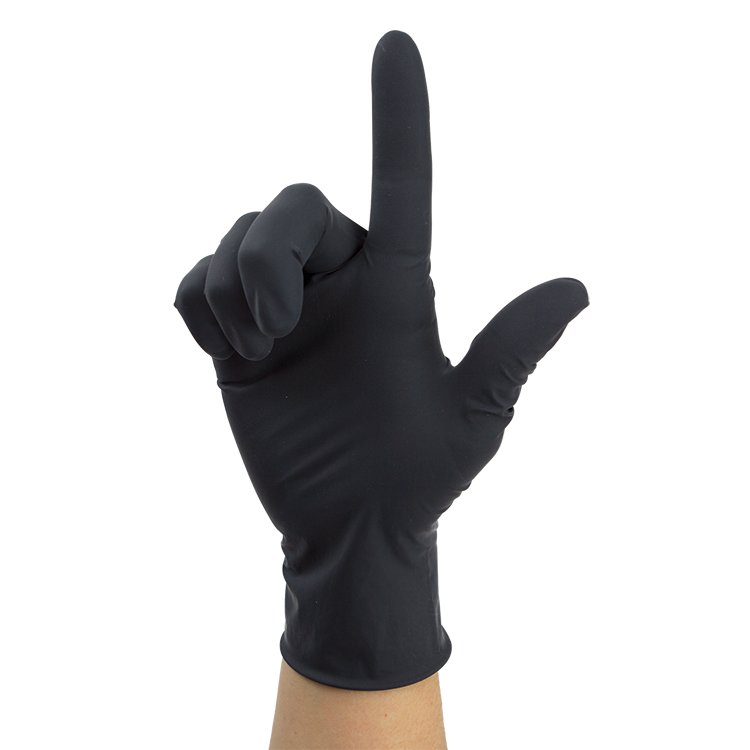 dynarex black arrow latex exam gloves powder free