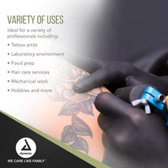 dynarex black arrow latex exam gloves powder free
