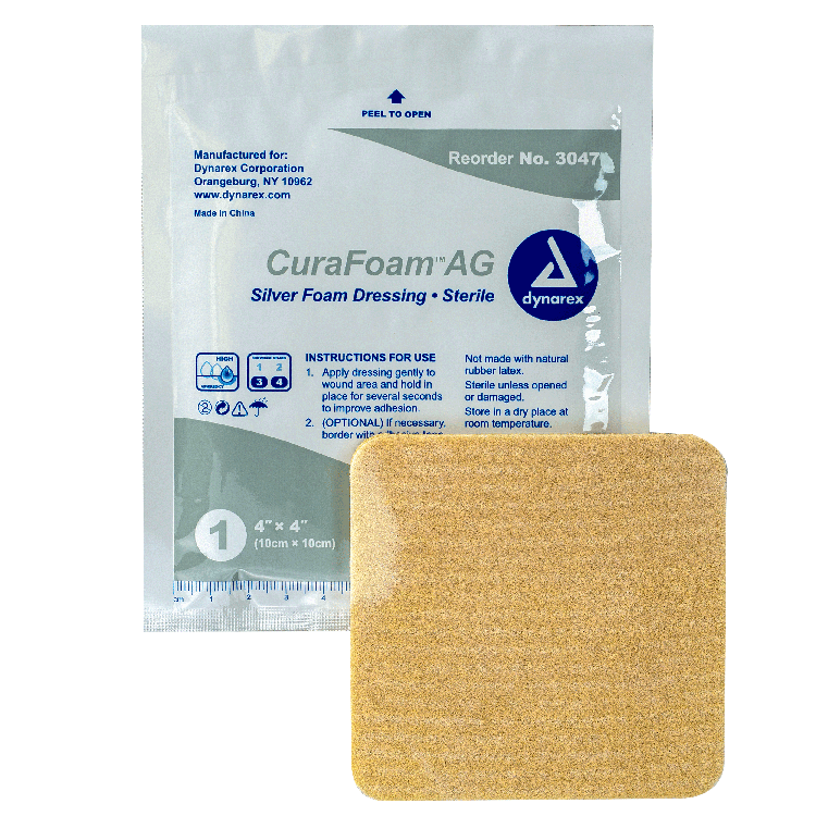 dynarex curafoam ag foam dressing