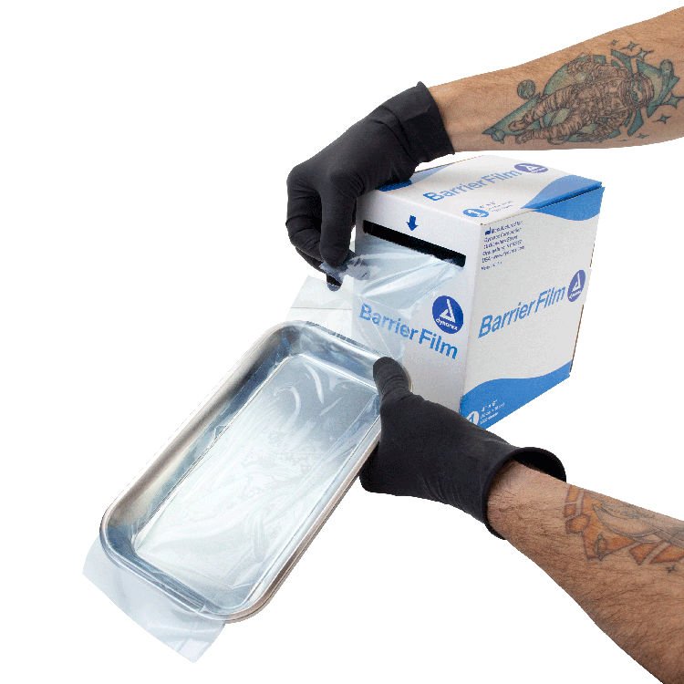 dynarex dental barrier films 1200bx 8cs