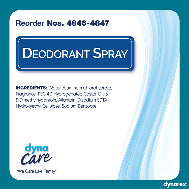 dynarex deodorant pump spray