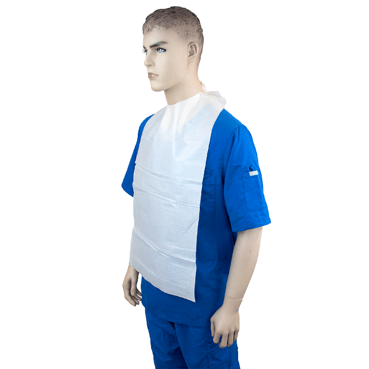 dynarex disposable adult lap bibs