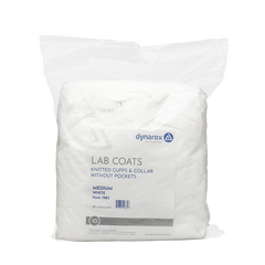 dynarex disposable lab coats without pockets
