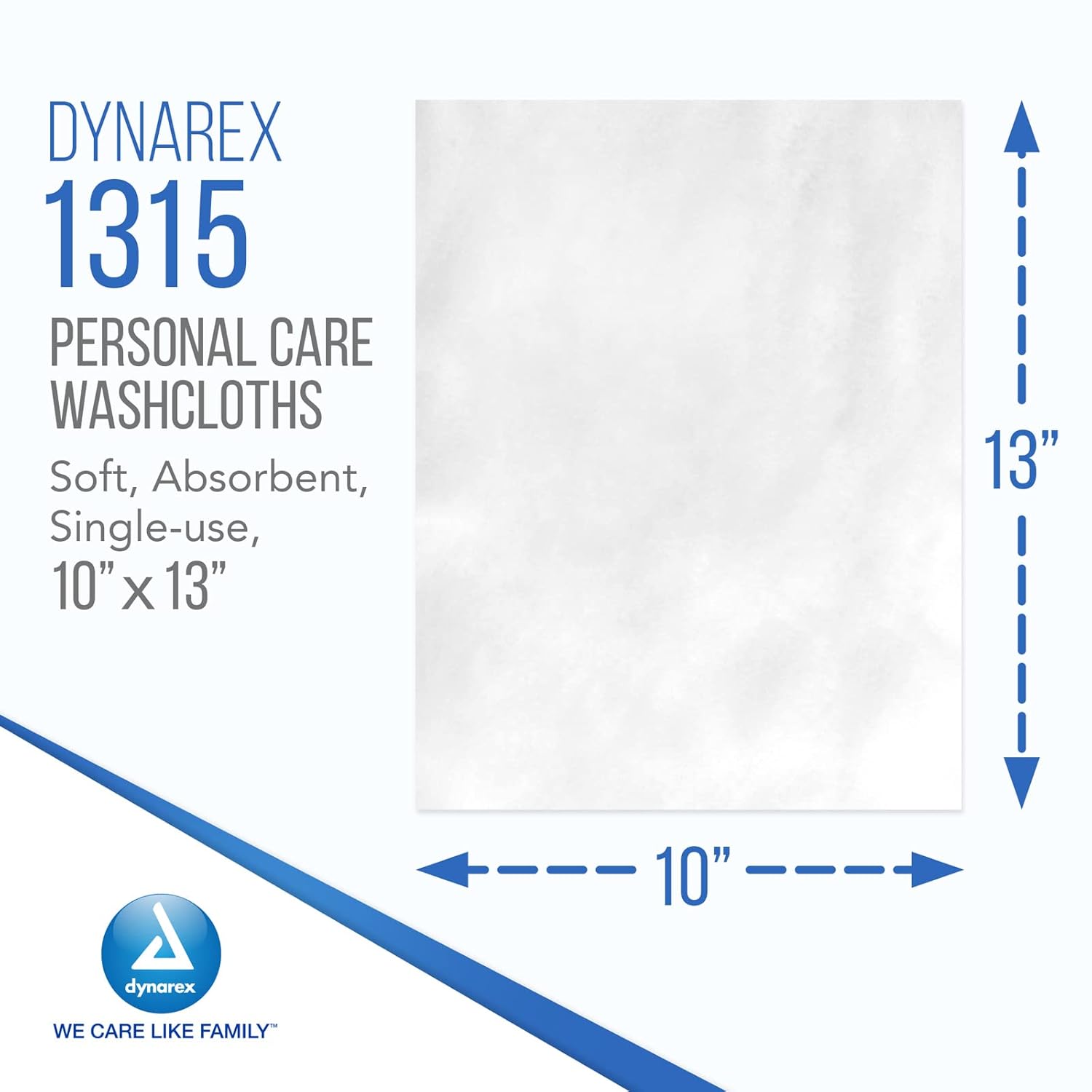 dynarex disposable washcloth 10 x 13 inch dynarex washcloth mk837502ea