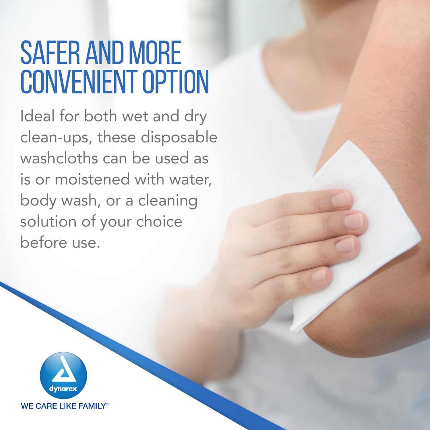 dynarex disposable washcloth 10 x 13 inch dynarex washcloth mk837502ea
