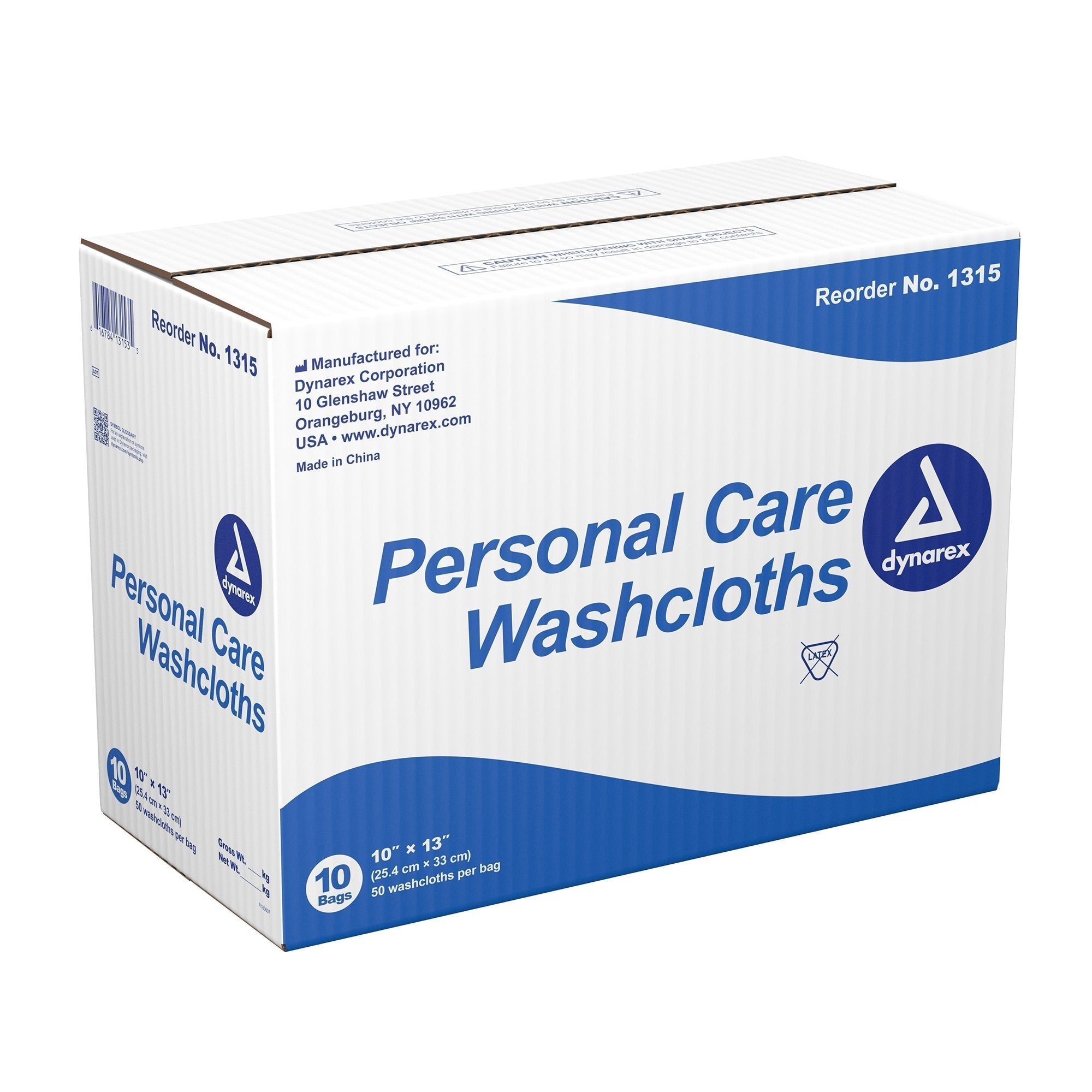 dynarex disposable washcloth 10 x 13 inch dynarex washcloth mk837502ea