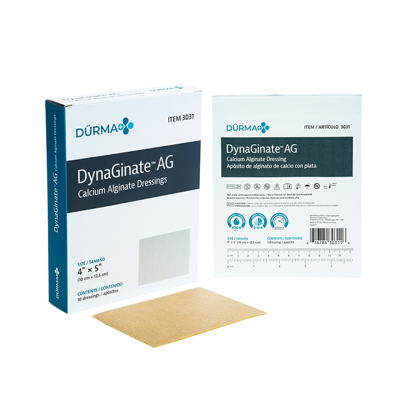 dynarex dynaginate ag silver calcium alginate dressings