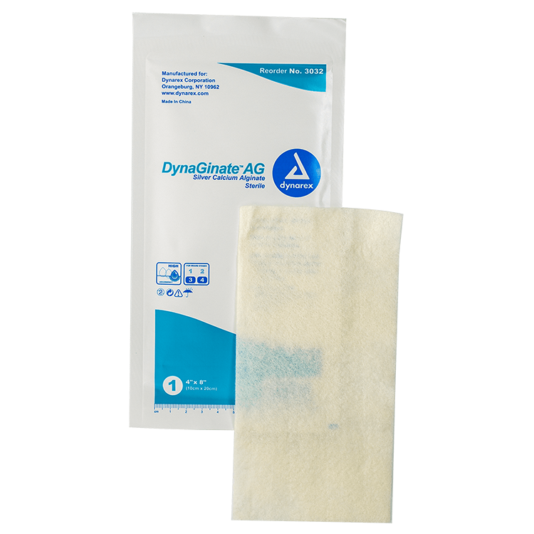 dynarex dynaginate ag silver calcium alginate dressings