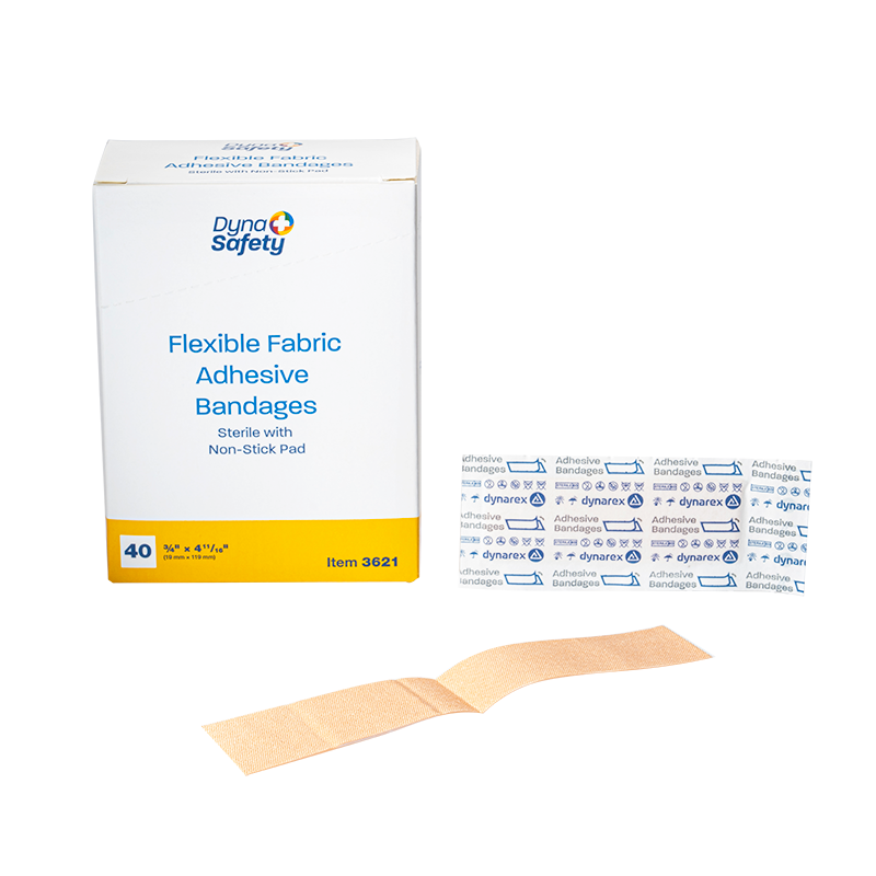 dynarex dynasafety adhesive fabric bandages