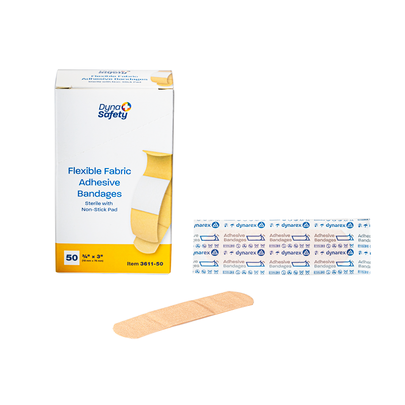dynarex dynasafety adhesive fabric bandages