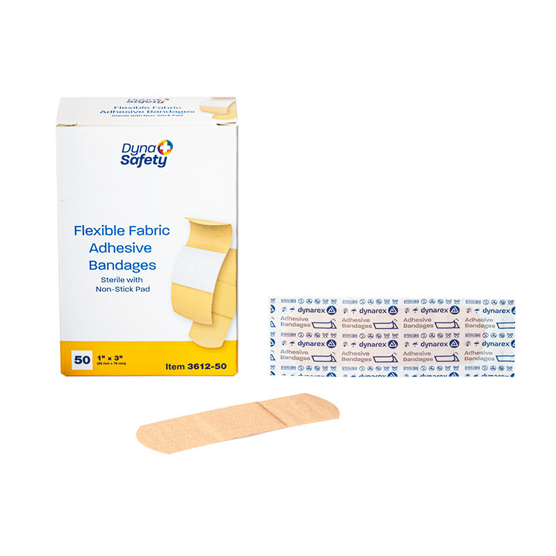 dynarex dynasafety adhesive fabric bandages