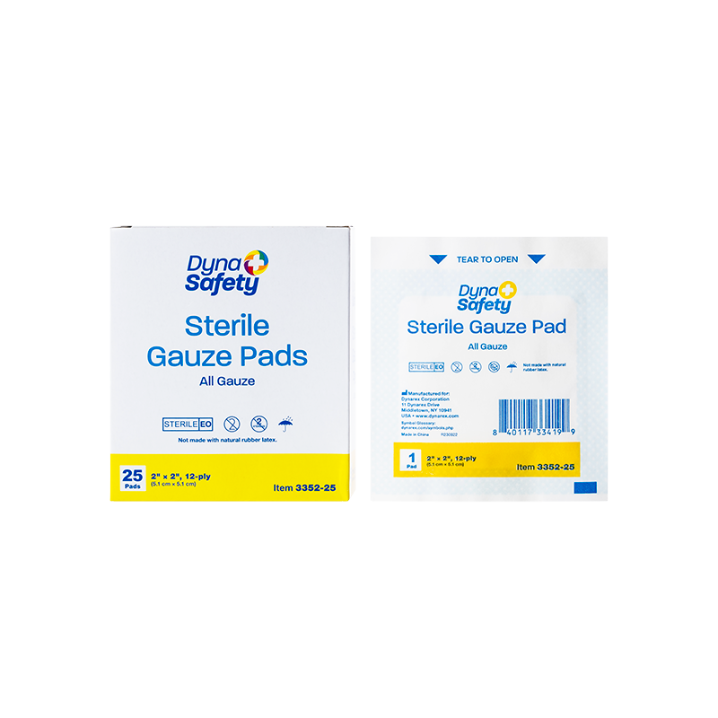 dynarex dynasafety gauze pads