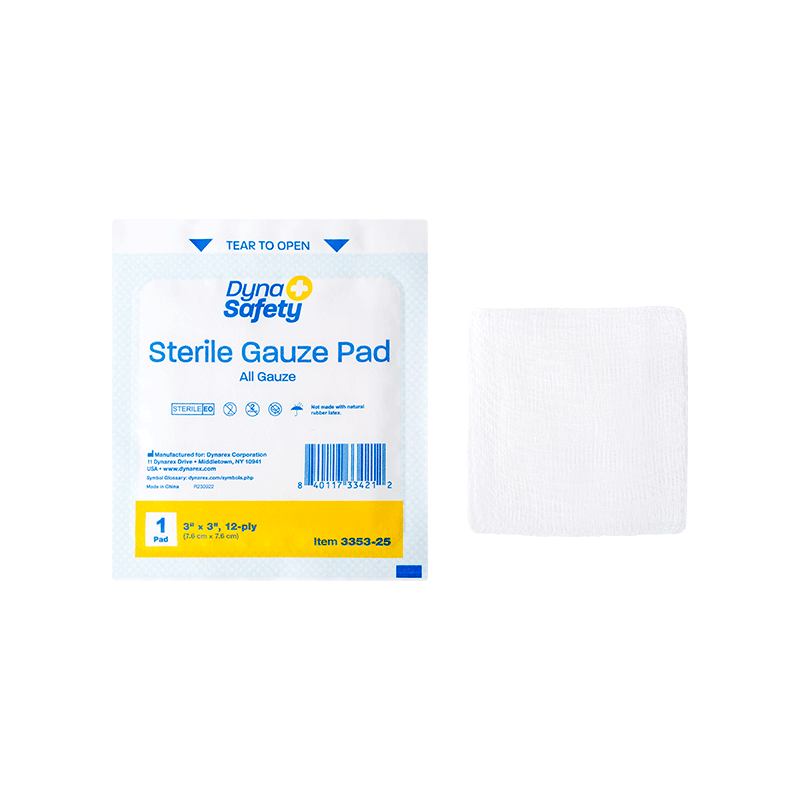dynarex dynasafety gauze pads