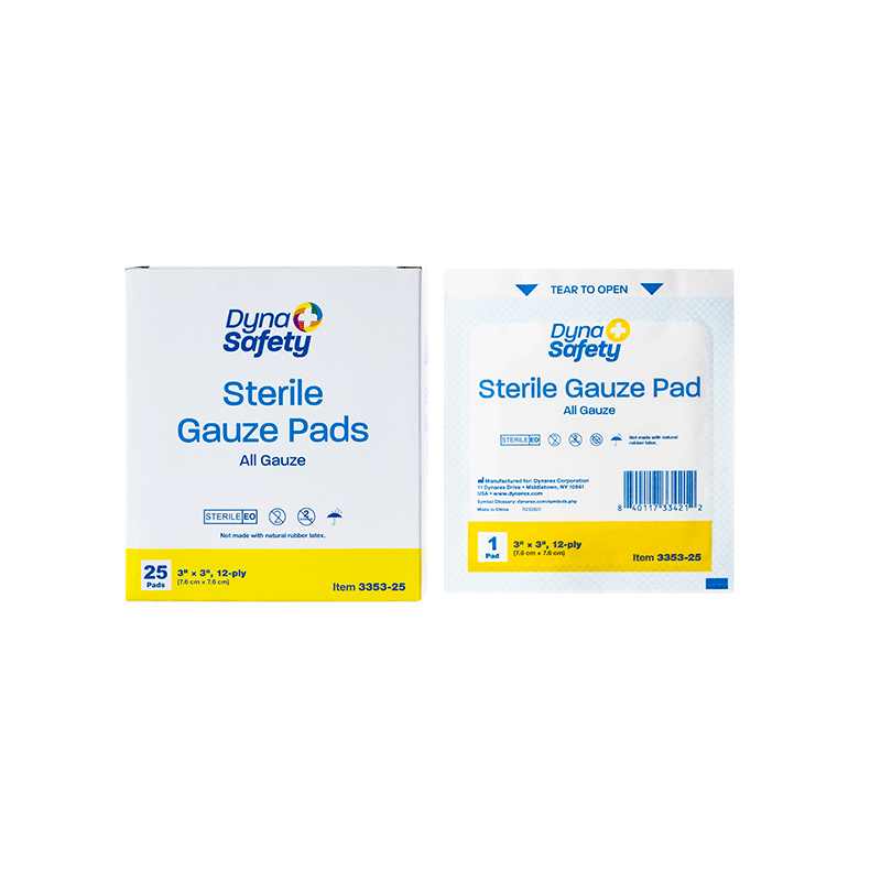 dynarex dynasafety gauze pads