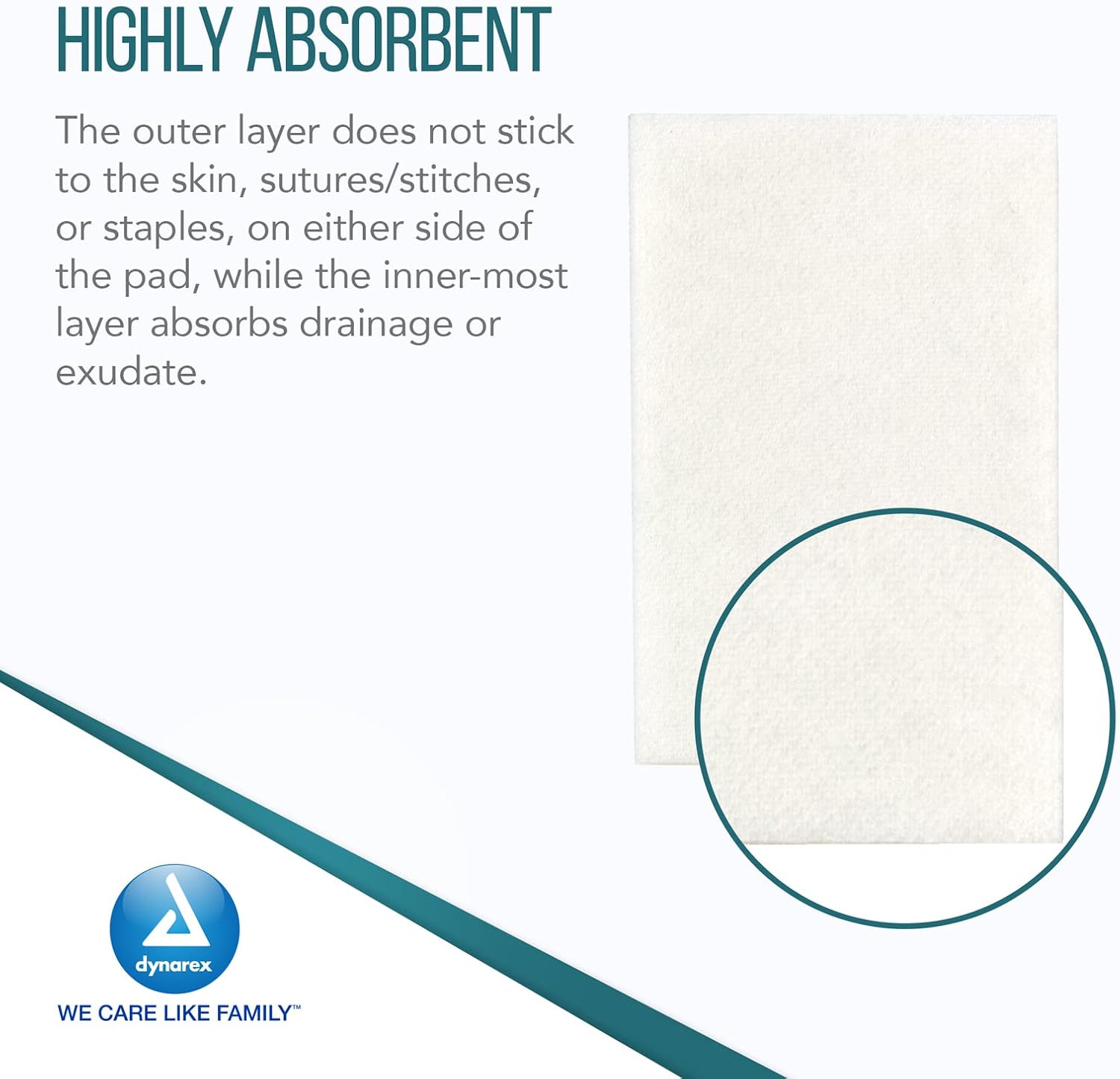 dynarex dynasafety non adherent pads