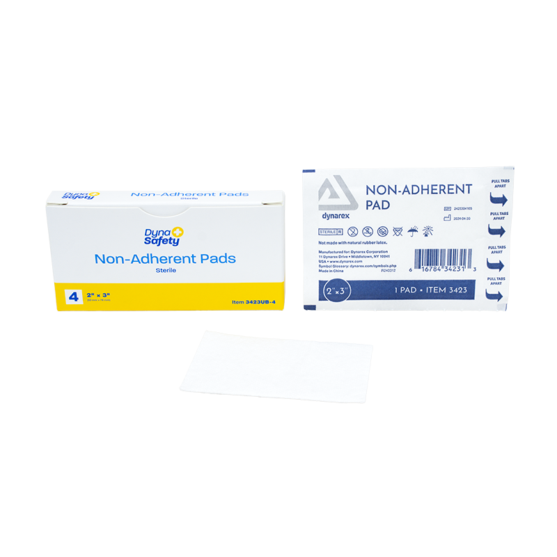 dynarex dynasafety non adherent pads