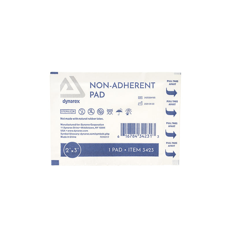 dynarex dynasafety non adherent pads
