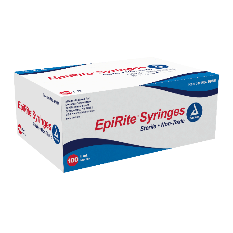 dynarex epirite syringe luer slip