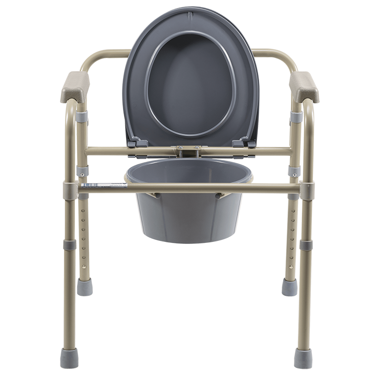 dynarex folding bedside commode