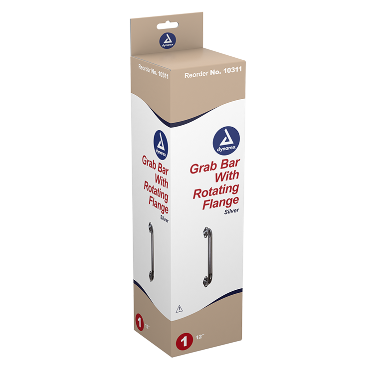 chrome-plated steel grab bar