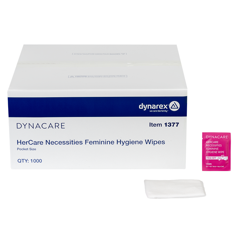 dynarex hercare necessities feminine hygiene wipes