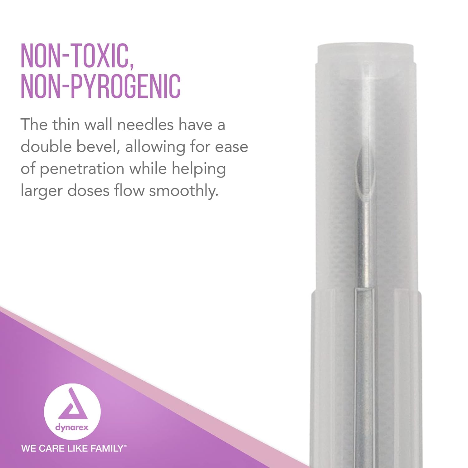 dynarex hypodermic needles pack type 100 per box