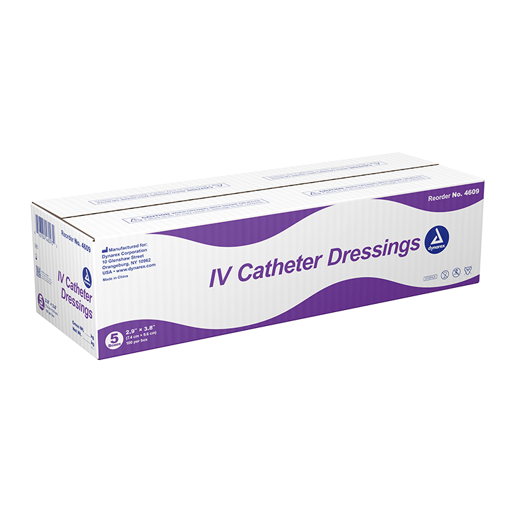 dynarex iv catheter dressing pack type 100 per box