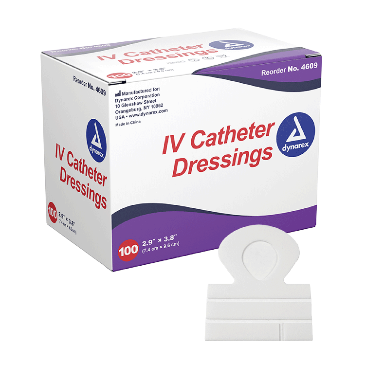 dynarex iv catheter dressing pack type 100 per box