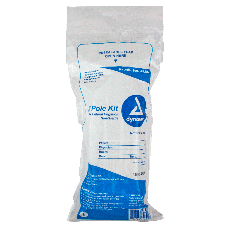 dynarex iv pole kit pack type 30 box per case