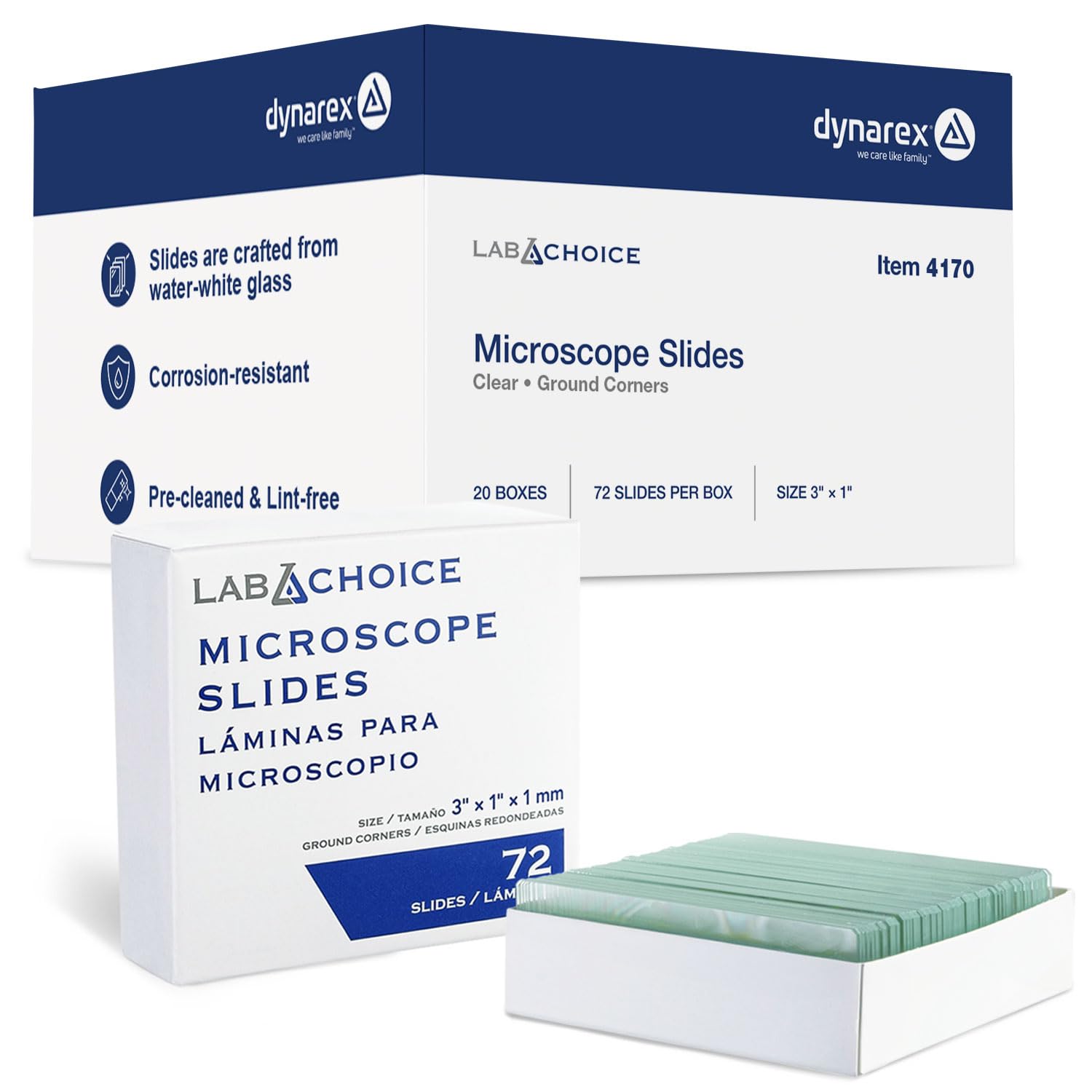 dynarex microscope slides