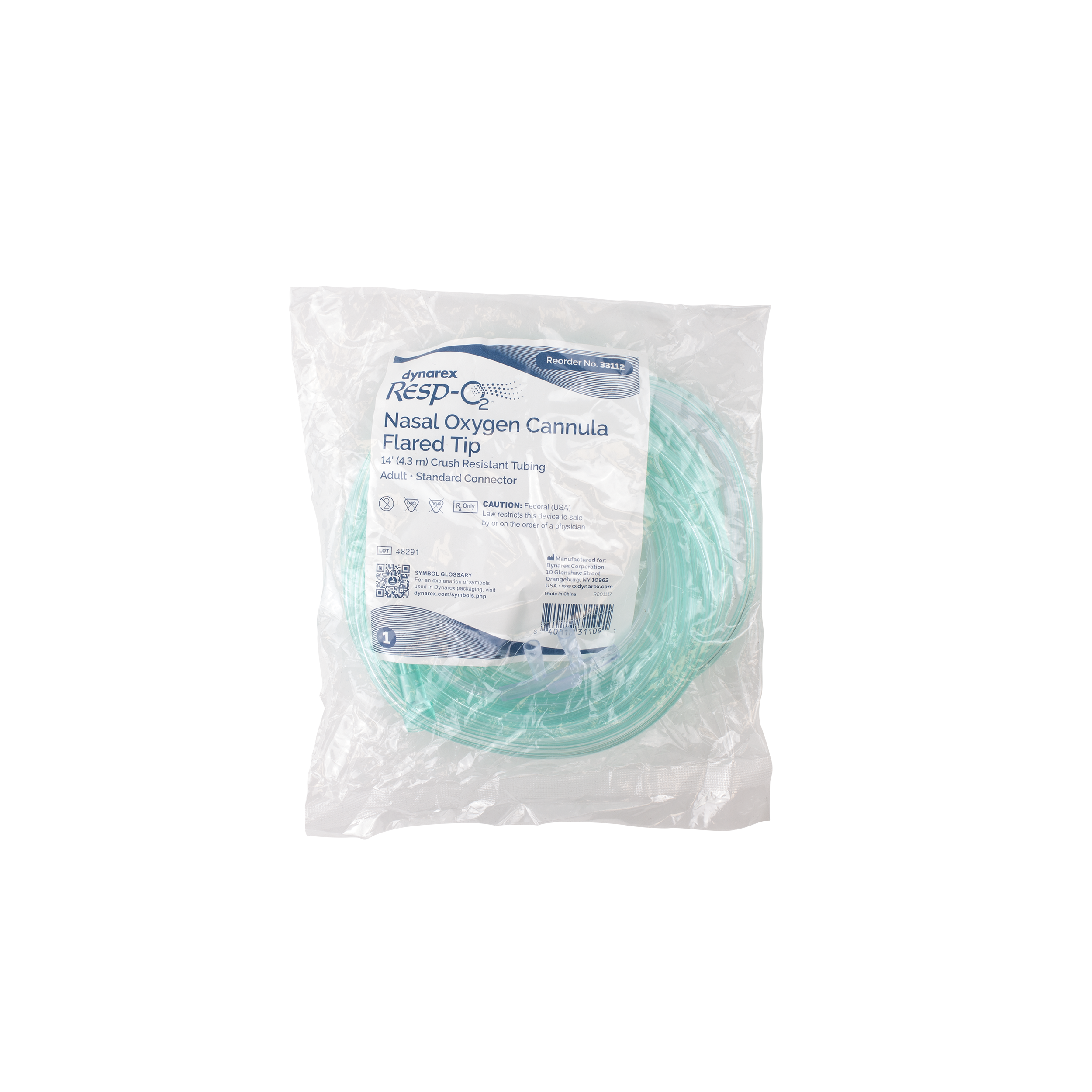 dynarex nasal oxygen cannula flared tip