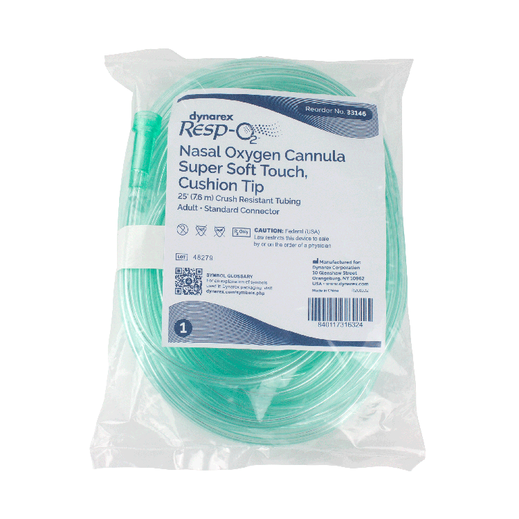 dynarex nasal oxygen cannulas super soft touch cushion tip