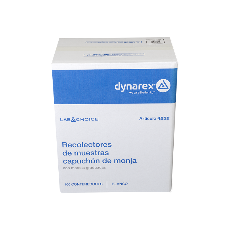dynarex nuns cap specimen collection container