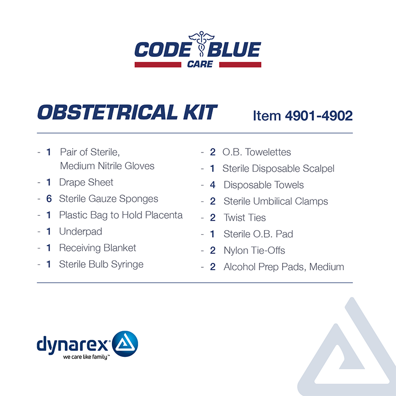 dynarex obstetrical kits