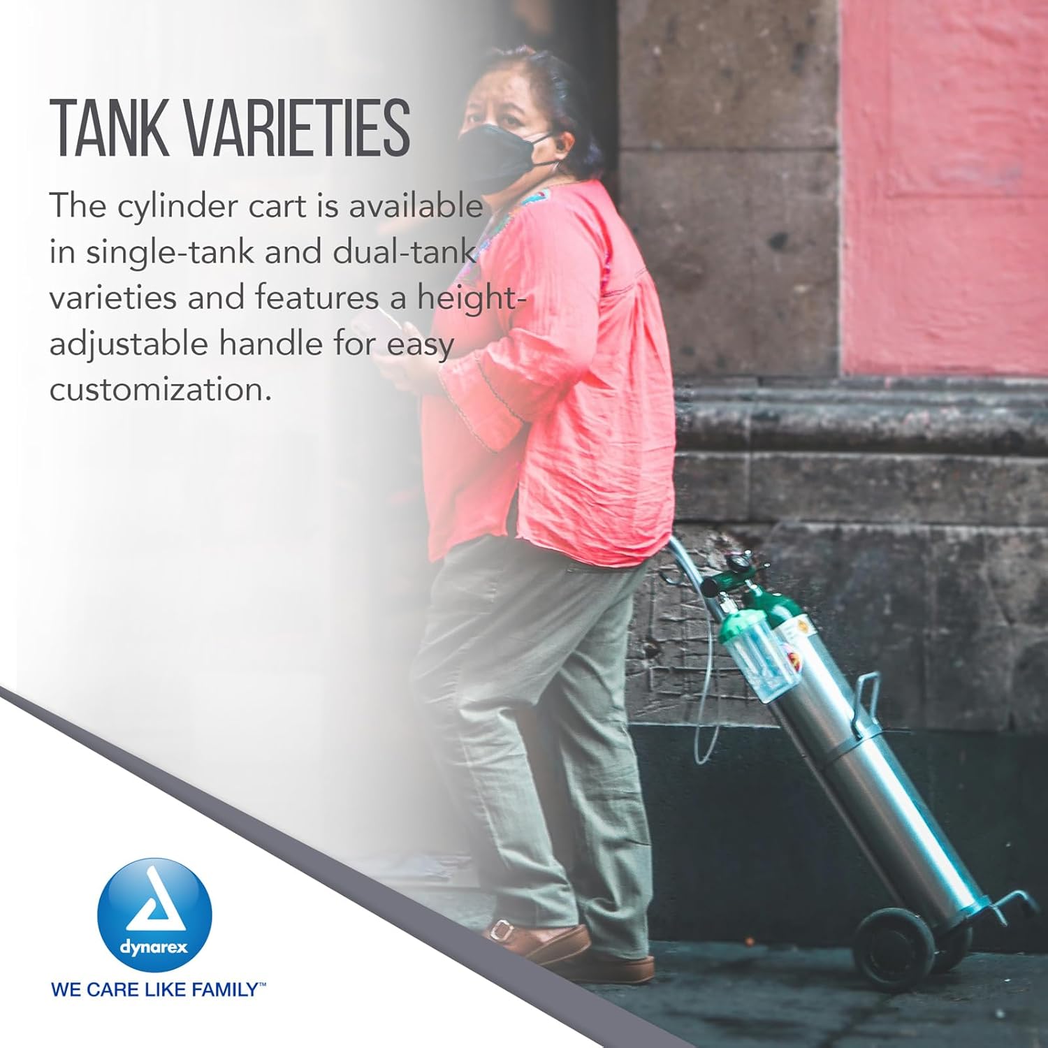 dynarex oxygen tank carts holder