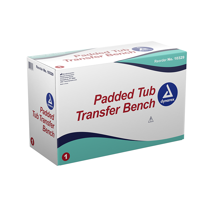 dynarex padded tub transfer bench