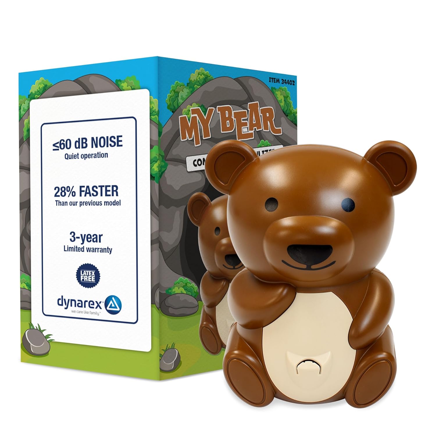 dynarex pediatric nebulizers with animal shape carry bags