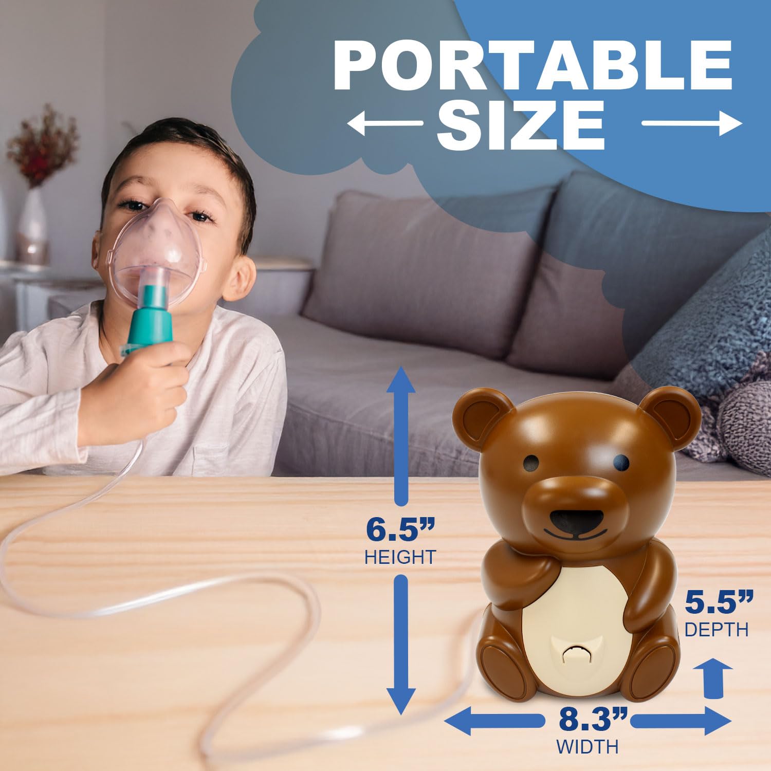 dynarex pediatric nebulizers with animal shape carry bags