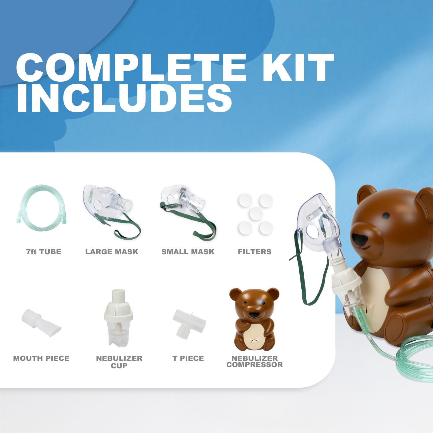 dynarex pediatric nebulizers with animal shape carry bags