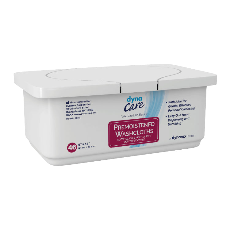 dynarex personal cleansing washcloth wet wipes
