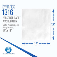 dynarex personal cleansing washcloths dry wipes