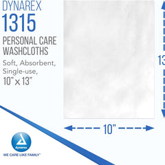 dynarex personal cleansing washcloths dry wipes