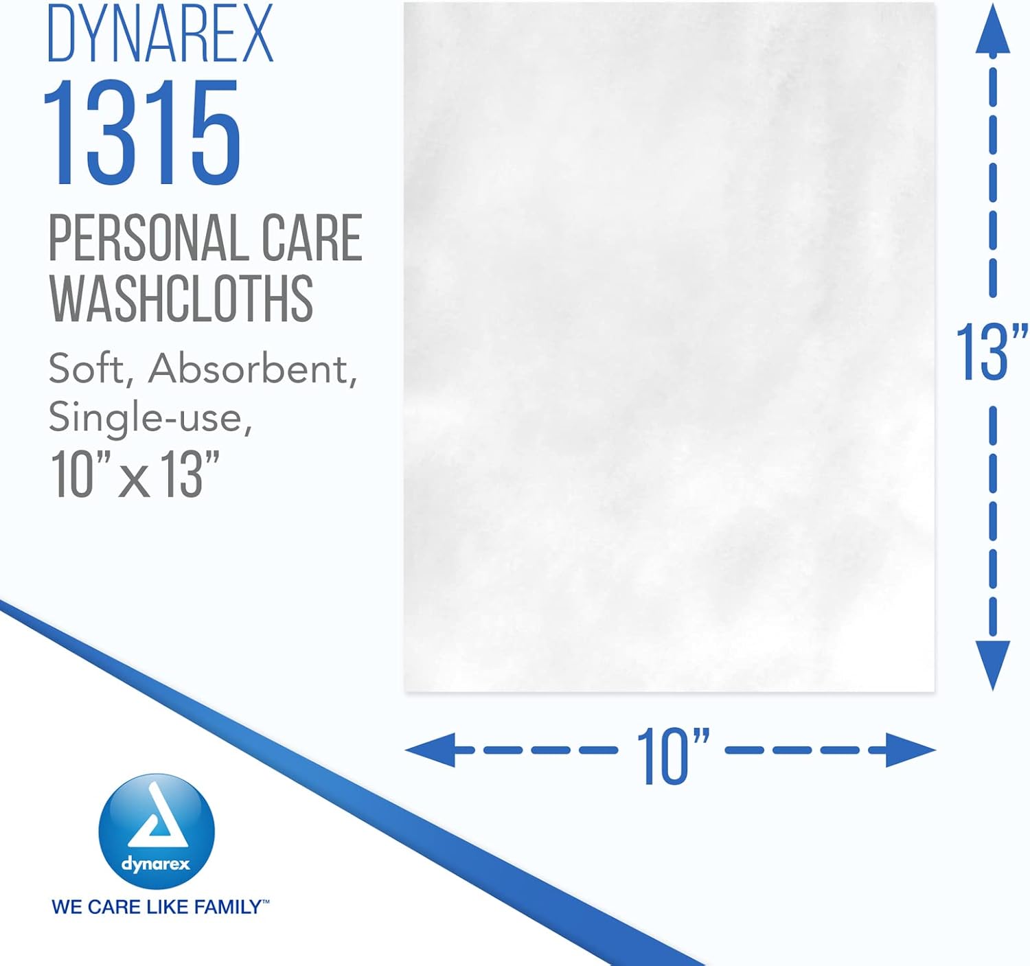dynarex personal cleansing washcloths dry wipes