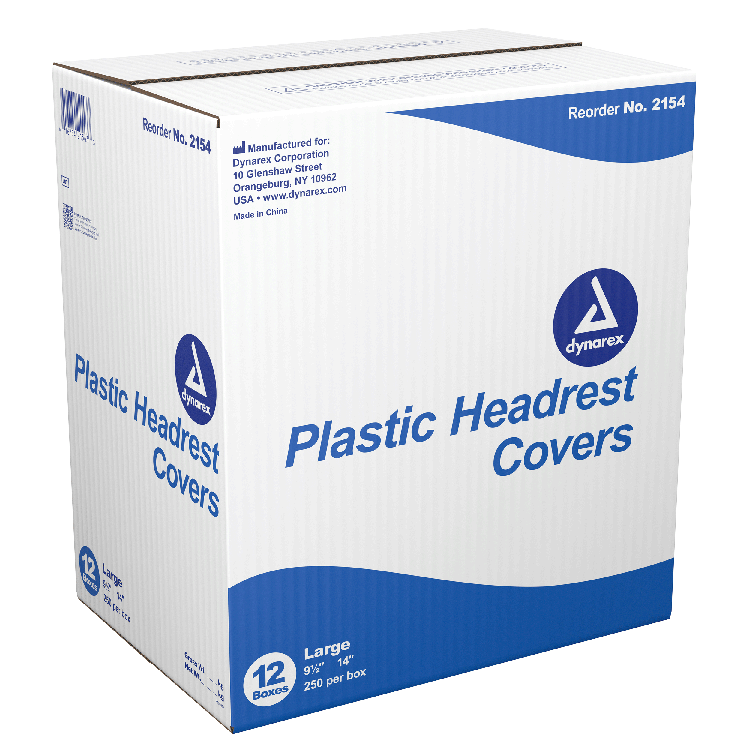 dynarex plastic headrest covers