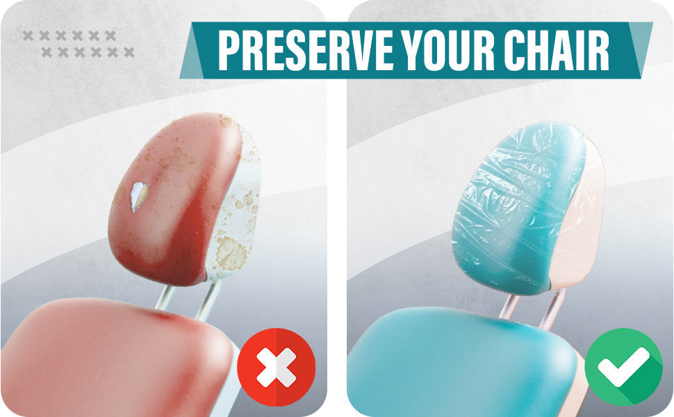 dynarex plastic headrest covers