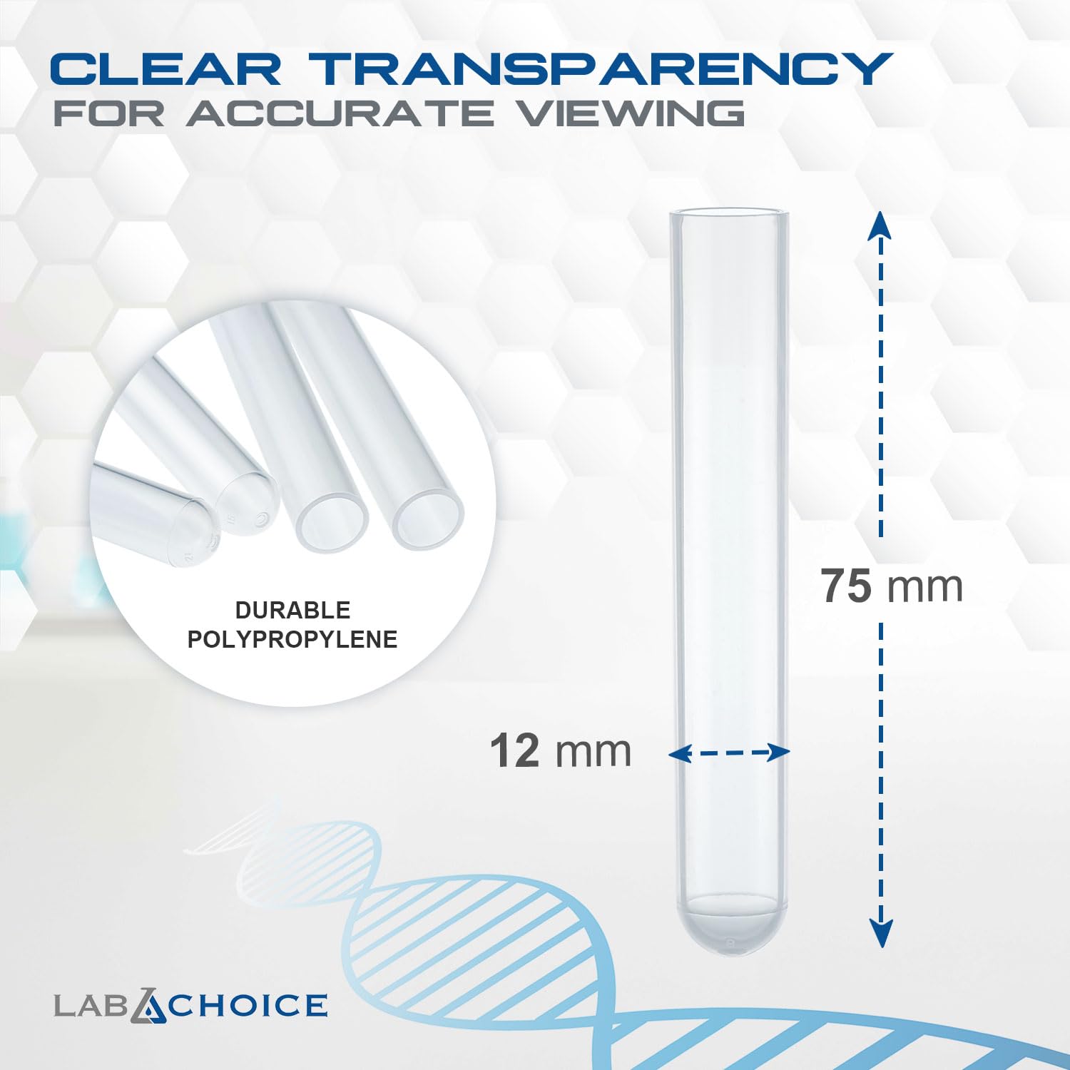 dynarex plastic test tubes