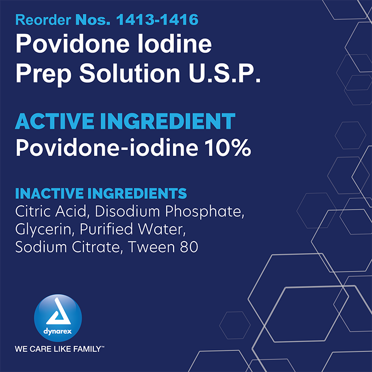 dynarex povidone iodine prep solutions